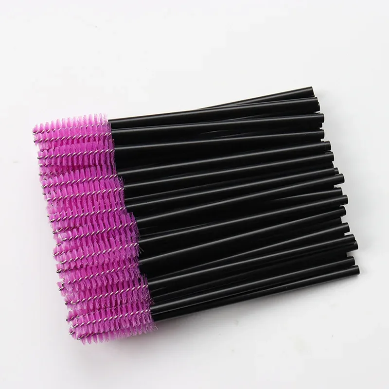 100pc Disposable Eyelash Brush Hollow Eyebrow Comb Lash Extension Makeup Brushes Mascara Stick Applicator Microbrush Beauty Tool — image 12