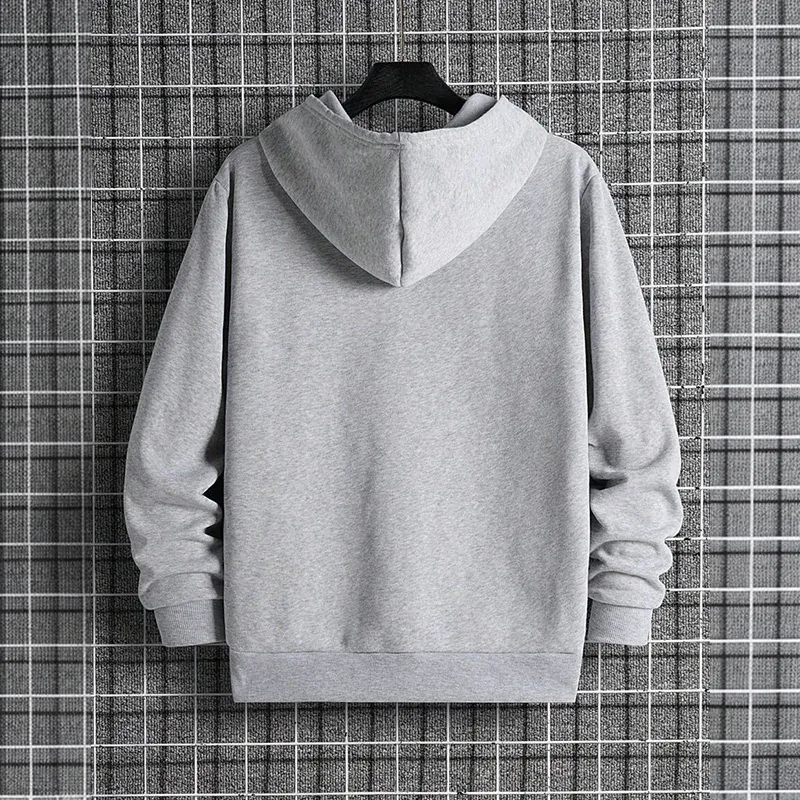 Hoodie urbano masculino 2025 de alta qualidade cor sólida manga longa moletom casual desportivo com capuz outerwear jesus cruz impressão pulôver — image 10