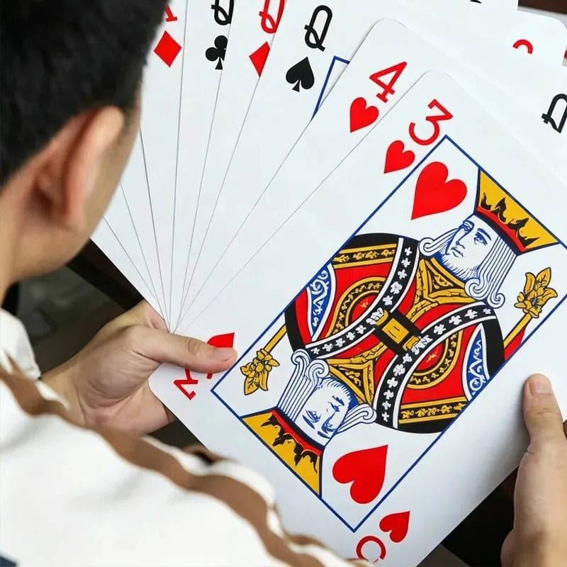 Giant Playing Cards Jumbo Size Oversized Carnival Birthday Wedding Party Favors Fun Challenges Company Team Building Games Props — image 3