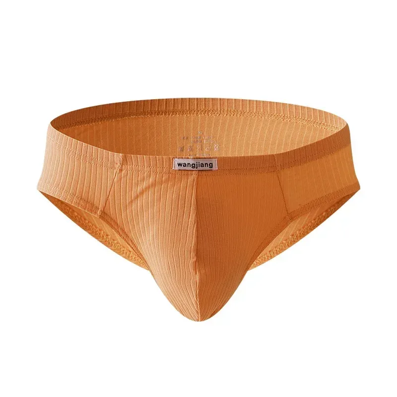Men's Ribbed Cotton Separate Pouch Briefs Breathable Low Rise Soft Stretch Underwear Panties 1PC — image 29