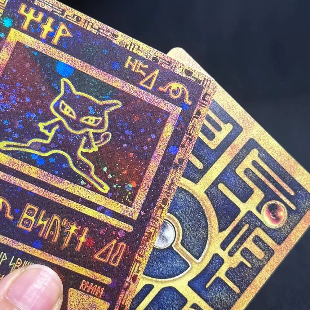 Proxy Card Mew Collection Card Ancient Times Double-Sided Color Mew Classic Limited Anime PKM Cards Gift Toys