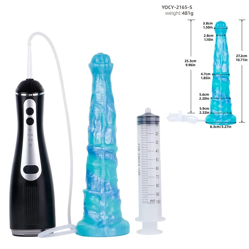 Silicone Electric Squirting Fantasy Dildos με βεντούζα Μασάζ προστάτη εκσπερμάτωσης πέους σεξουαλικά παιχνίδια για γυναίκες άνδρες — image 14