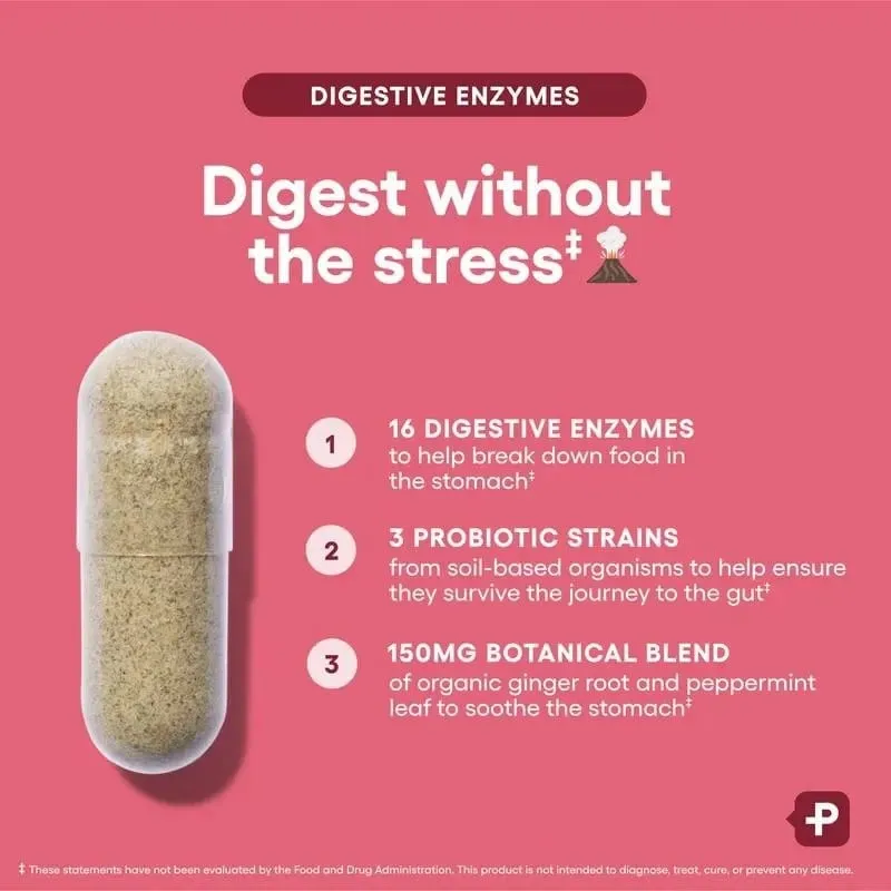 Enzimas digestivas - Saúde intestinal Multienzimas Prebióticos e probióticos orgânicos para saúde digestiva — image 4