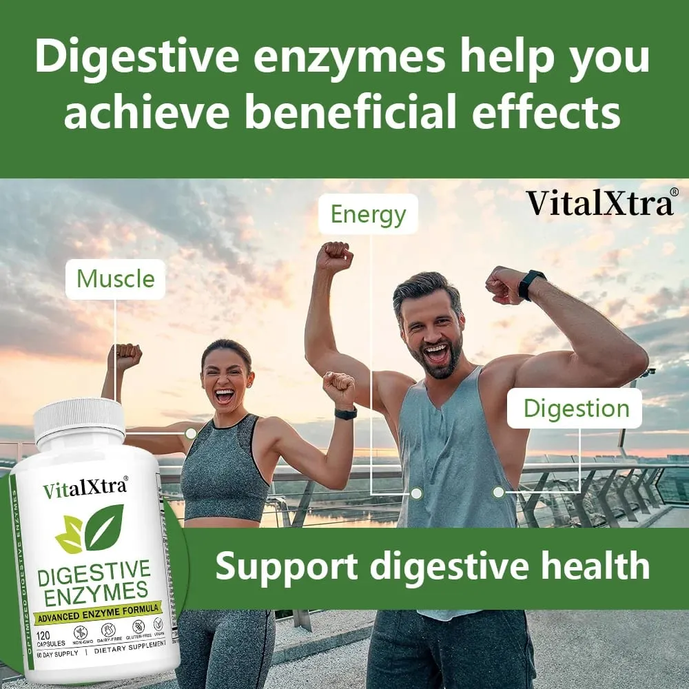 Digestive Enzymes Capsules - Most Essential Digestive Enzymes (Amylase Lipase Bromelain Lactase Cellulase Invertase) — image 3