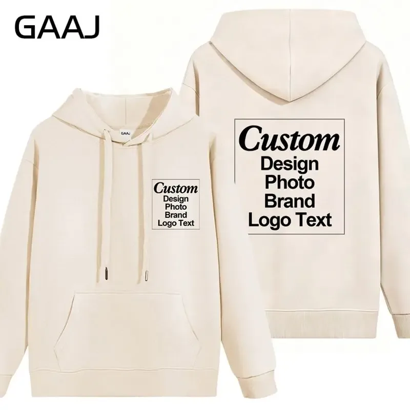 High Quality Custom Hoodie Cotton Sweatshirt Print Embroidery Brand Logo Text Photo Design Men Women Famliy Team Clothing 300g — image 39