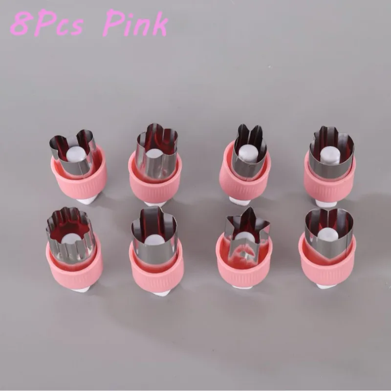 3/5/8Pcs Pressed Fruit Printing Cutting Flower Vegetable Kitchen Embossing Biscuit Cookie Cutting Mold For Kids Lunch Bento Box — image 9
