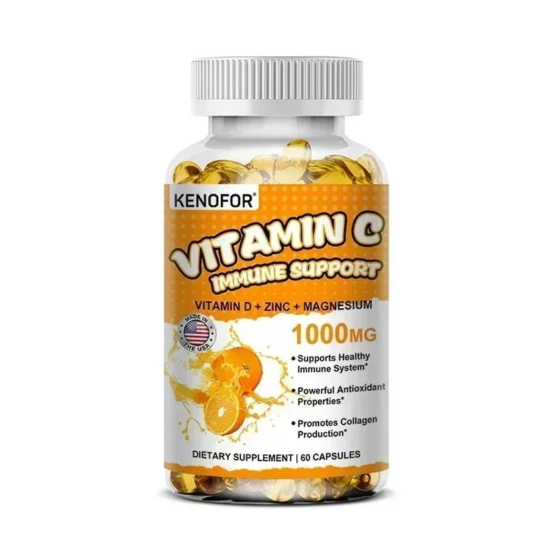 Vitamin C Capsules Antioxidant Support Immune System Cellular Energy Production Skin Brightening & Collagen Synthesis — image 8