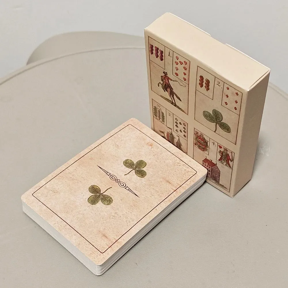 36 Card Fortune Telling Set 9*6cm Ur-Lenormand Oracle Cards - (The Game of Hope) - Vintage 18th Century Divination Deck