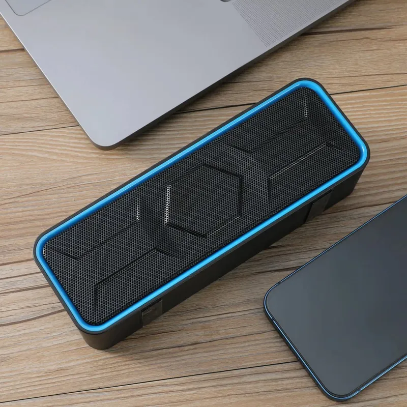 Bluetooth-högtalare Bärbar Trådlös 10W Dual Driver Stereo Hög Bas TWS FM TF USB AUX Hands-Free BT 5.0 10H Hemma Utomhusfest — image 5