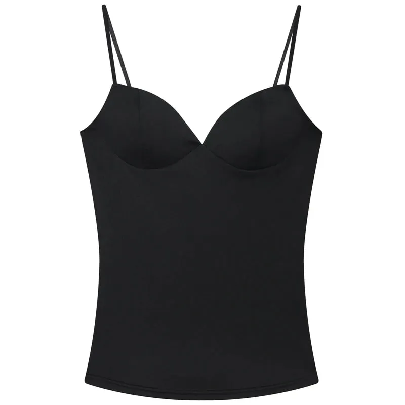 Sexy Women Corset Slip Top Summer Burgundy Tanks & Camis Elegant Sleeveless Backless Cup Top Spandex Nylon Bustier Camisole — image 8