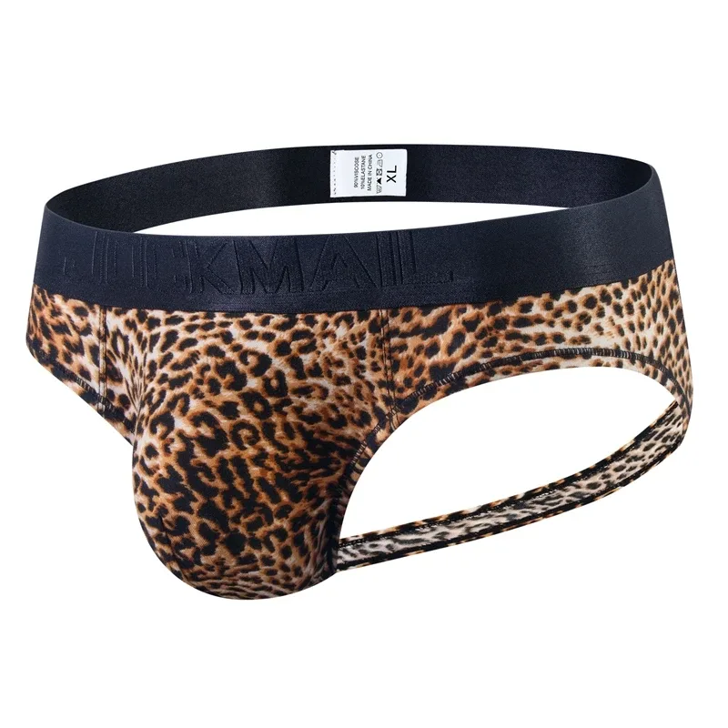 Cuecas jockstrap com estampa de leopardo, cuecas sexy masculinas, roupa íntima, deslizamento, calzoncillos hombre, kinckers, cuecas gays — image 12