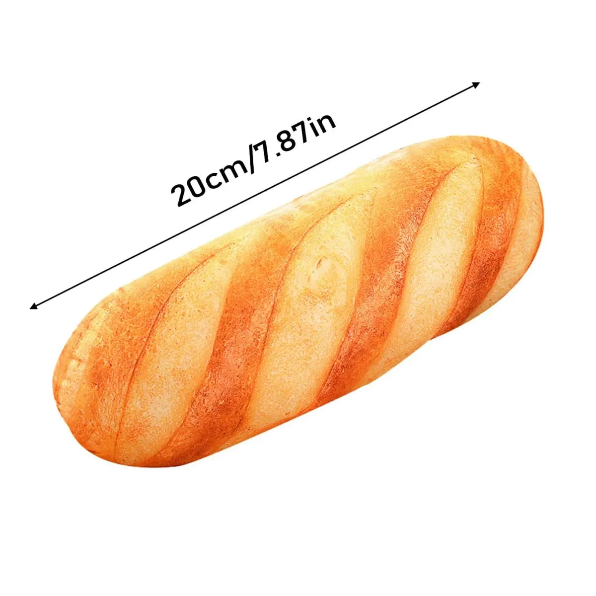 Soft Simulation Bread Pillow Plush Cushion Creative French Baguette Stuffed Toy Long Nap Mat for Home Sofa Decor — image 4