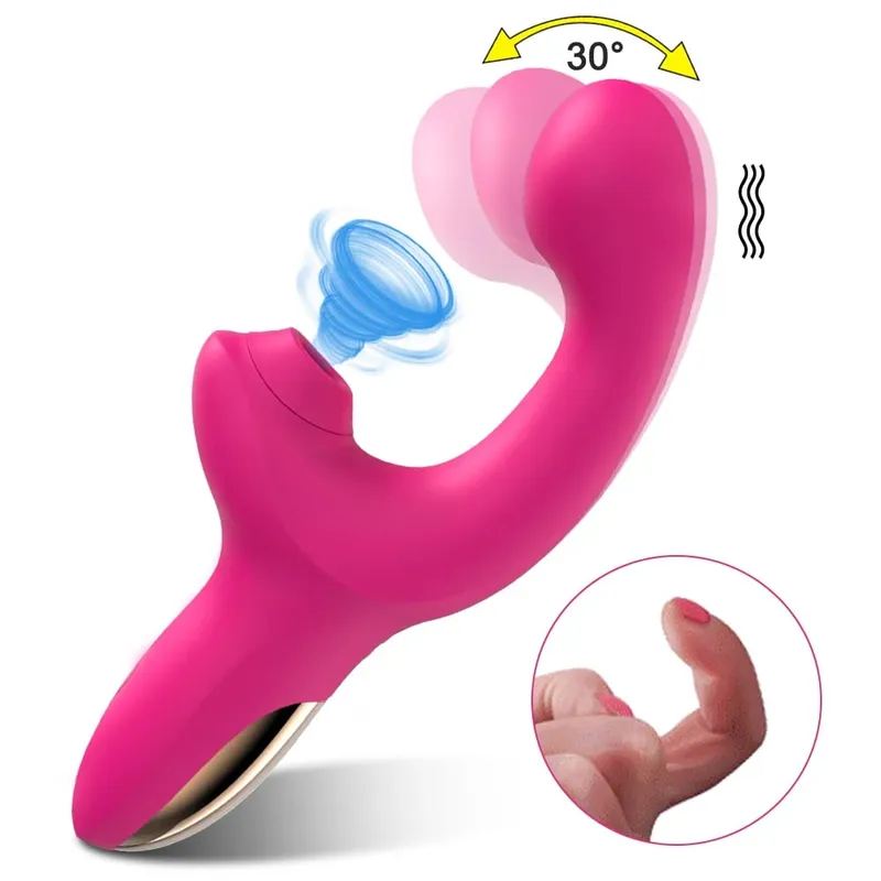 Sucking Vibrator Sex Toys for Women Vibrating Finger Massager with Suction Vibration Clitoral G Spot Stimulation Adult Products — image 9
