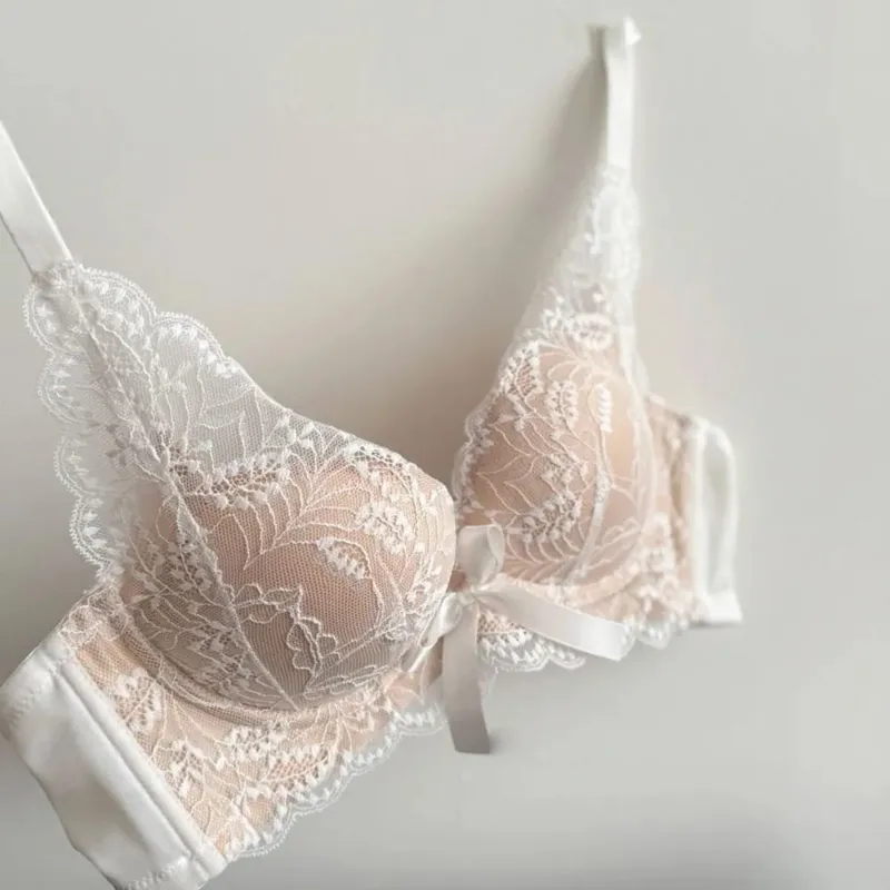 Hot New Wireless Push Up Bra Set Women Small Bust Gather Side Support Anti Sag Sexy Soft Daily Wear Lingerie 32‑38ABC — image 13