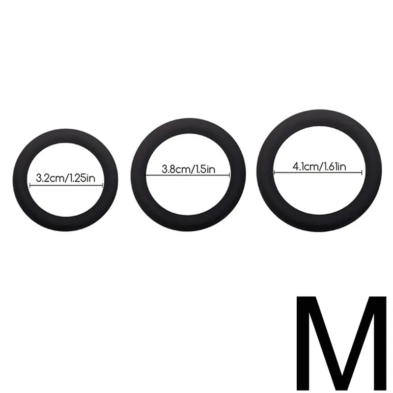 3/4 Pcs Penis Rings Cock Rings Sleeve Delay Ejaculation Silicone Time Lasting Erection Sex Toys for Men Sexy Shop Adult Produts — image 5