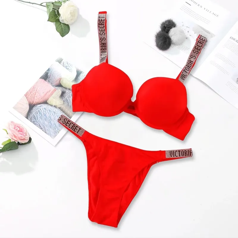Victoria's Secret Sexy Lingerie Bra and Panty Set Push Up Classic Women's Lingerie Set Sexy Breathable Soft Versatile Shapewear — image 15