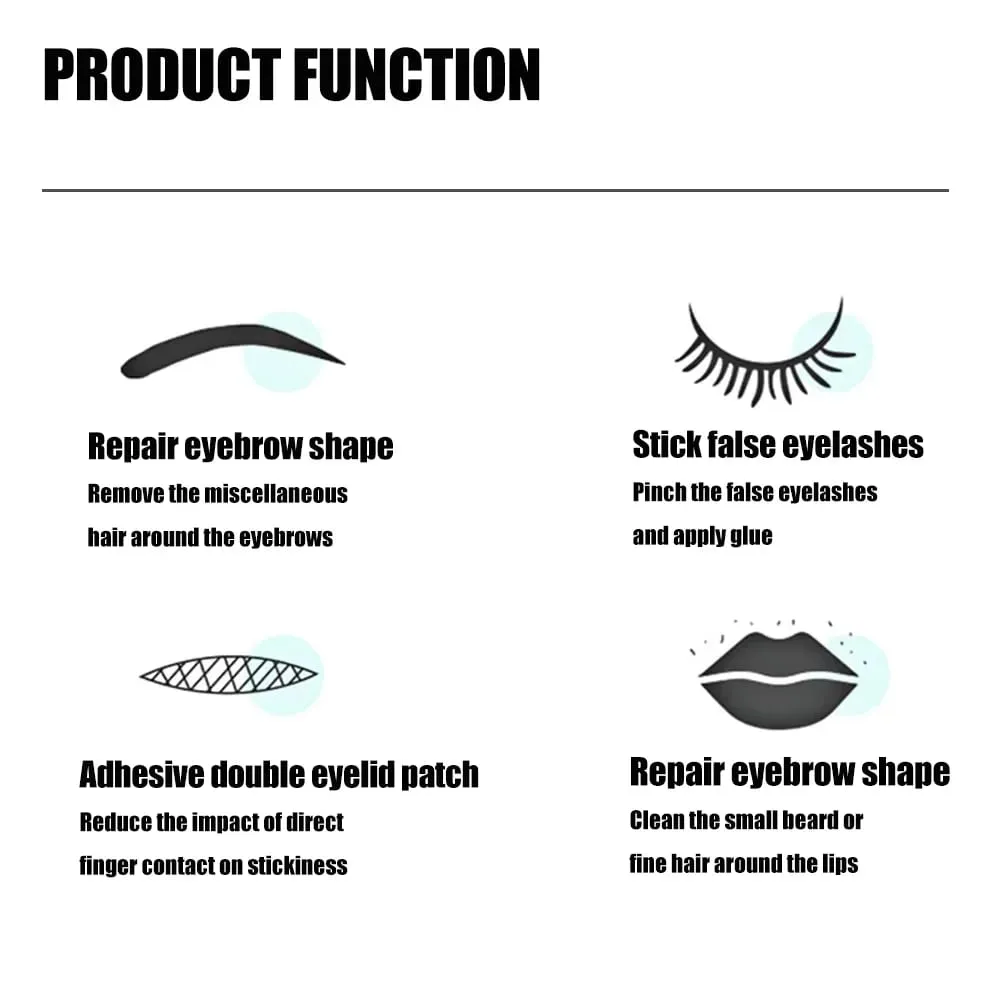 1/6pcs Eyebrow Tweezers Professional Stainless Steel Tweezers for Eyebrows Men and Women Beauty Clips Facial Hair Removal Tools