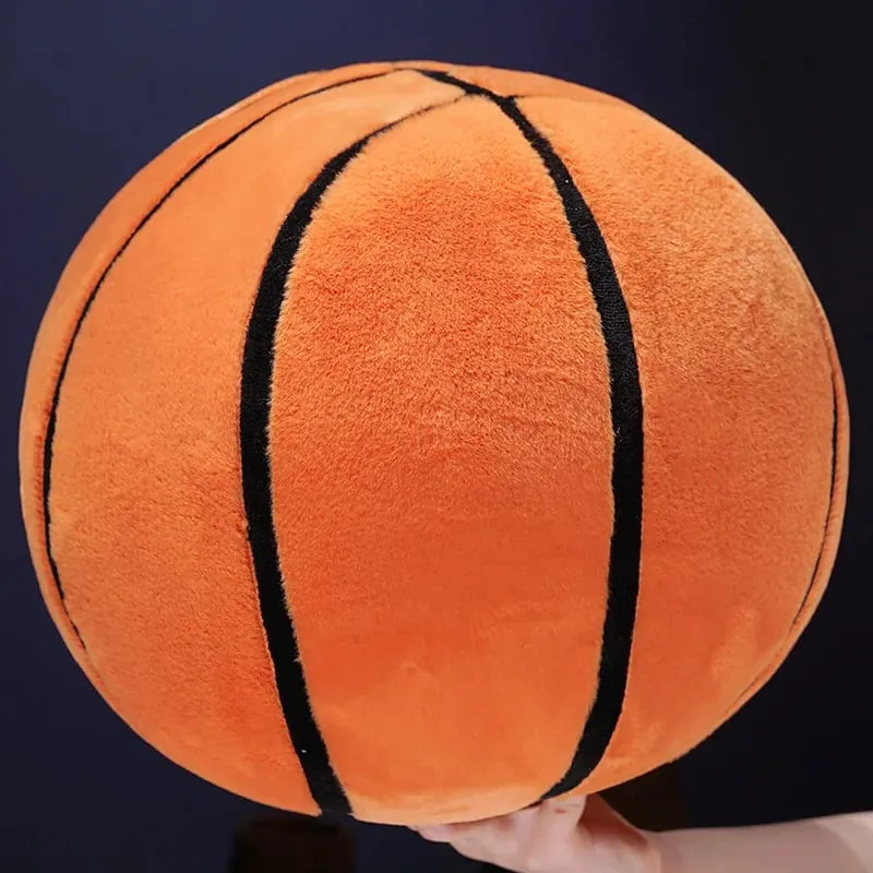 Basketball Plushie Simulation Basketball Throw Pillow Fill Plump Bedroom Decorations Skin-friendly Holiday Gift For Boy And Girl — image 2