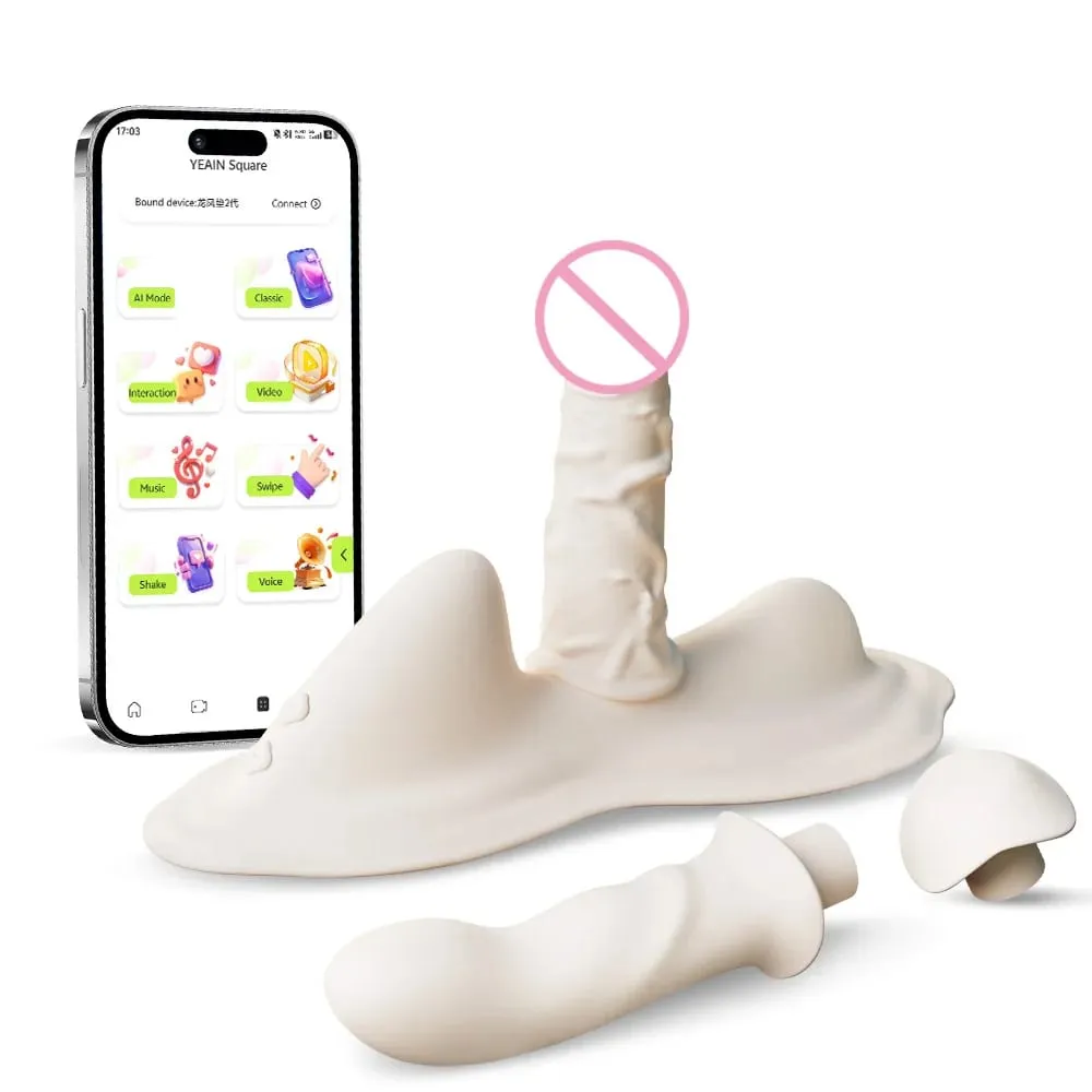 Thrusting Vibrator Separable Cushion Massager APP Control Heating Dildos Vibrator Clitoral Anal Stimulator Sex Toys para sa Babae — image 1