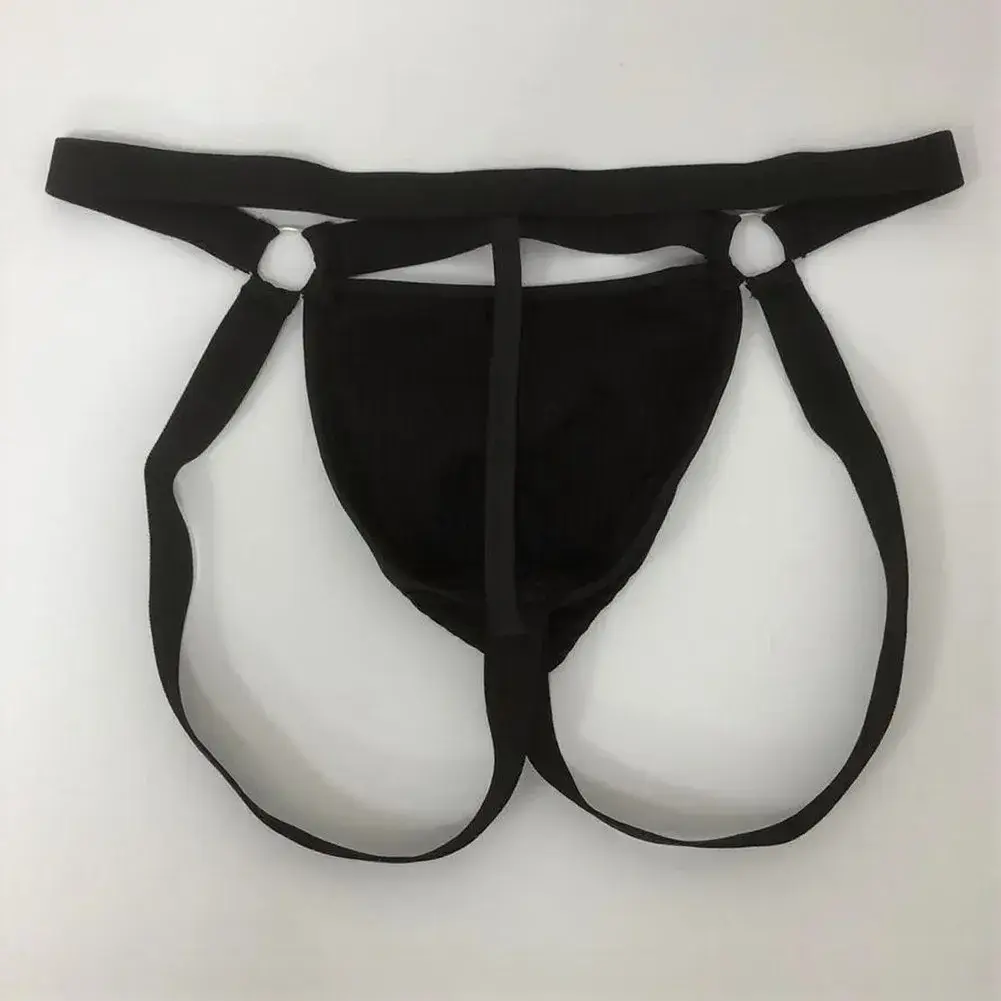 Mens Jockstrap Underwear Low Waist Breathable Athletic Supporter Jock Straps Underpants Gay Male Hollow Back Lingerie — image 4