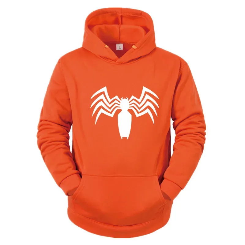 2026 Autumn and Winter New Men's Hoodie Street Fashion Spider Print Sportswear Women's fleece Casual Fun Wear — image 14