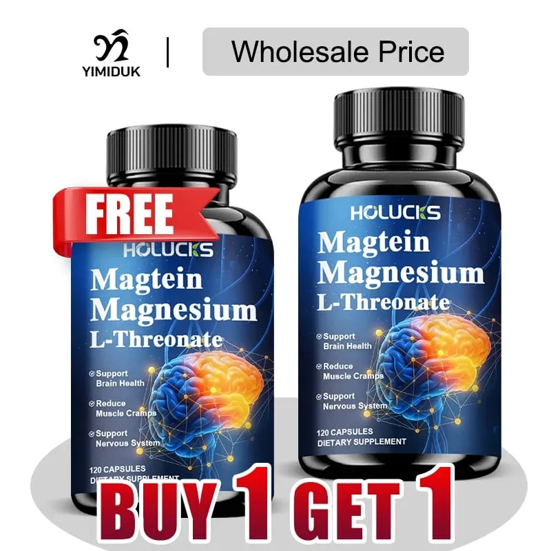 Magnesium L-Threonate Capsules Enhance Focus Sleep Quality Memory & Relaxation Strongly Support Nerve & Bone Health Care — image 2