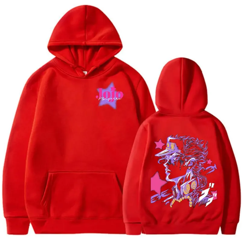 Anime JoJo Bizarre Adventure Kujo Jotaro Hoodies Men Women Clothing Fashion Casual Pullovers Long Sleeves Oversized Sweatshirts — image 10