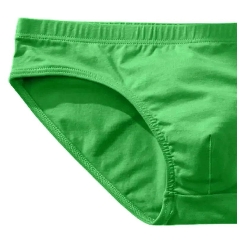 Cotton Briefs Adult Man Briefs Stretchy Breathable Solid Color Male Underwear Low Waist Cotton Underpants Plus Size Men Cotto — image 26