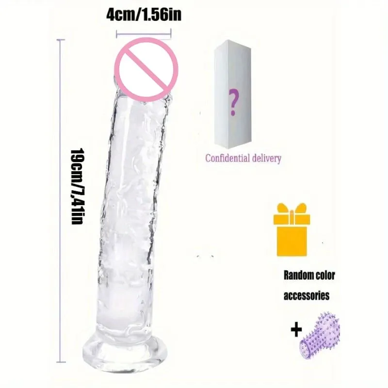 7 Sizes Realistic Clear Dildo XL Silicone Penis with Suction Cup Plugs for Women Masturbation Anal Adults Gay Sex Toys 18 G-spot — image 9