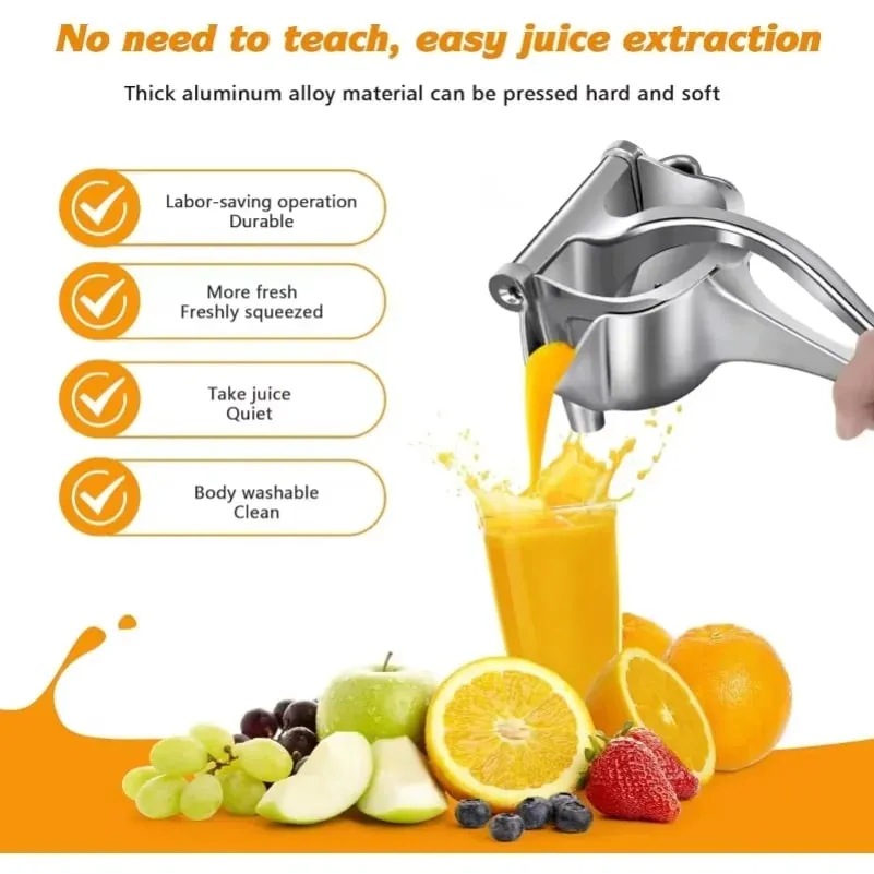Manual Juicer Fruit Juice Squeezer Detachable Heavy Duty Citrus Squeezer Extractor Tool Premium Quality Metal Alloy Squeezer — image 1