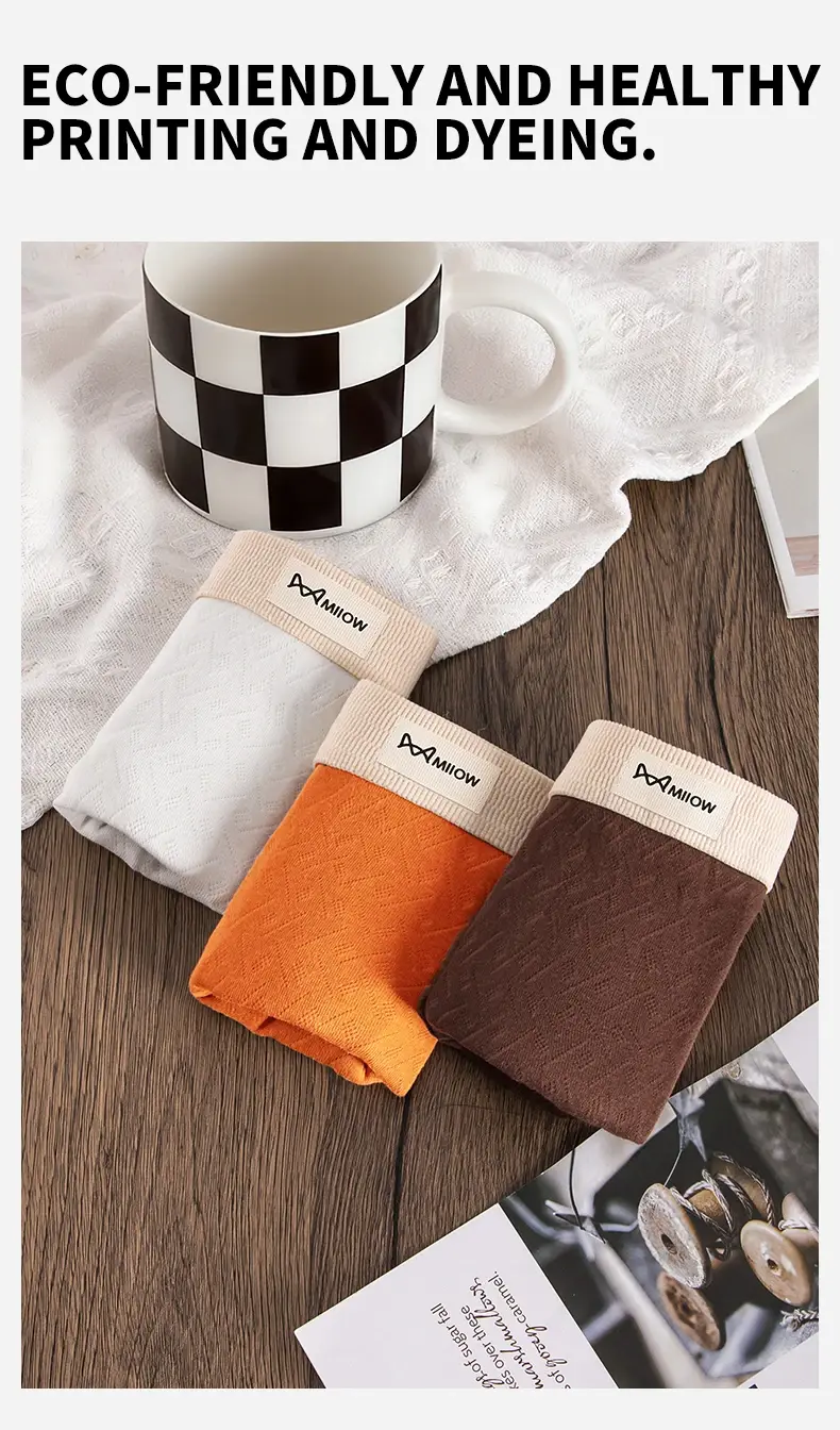 MiiOW 3Pcs Cotton Men Underwear 10A Antibacterial Crotch Men's Panties Breathable Mesh Man Underpants Softness Mens Boxer Briefs — image 11