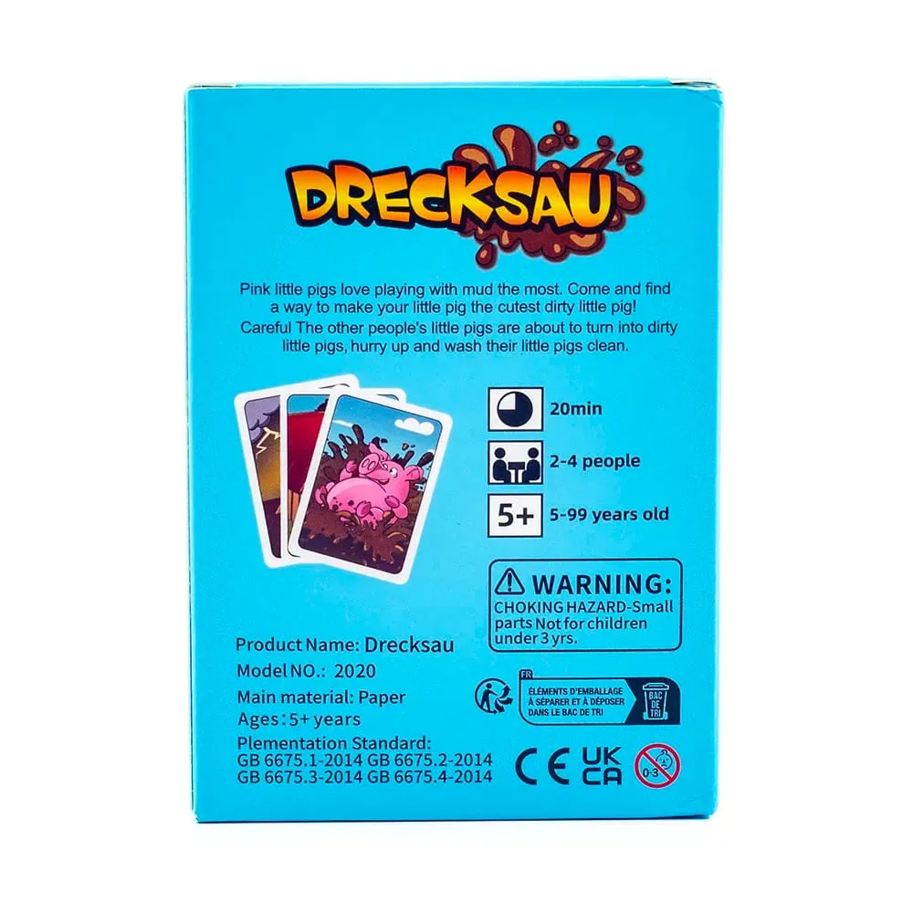Drecksau Party Card Game 1Set 10.7*7.6cm Intellectual Board Game Fun Family Interactive Toy Gift for Party Gathering — image 4