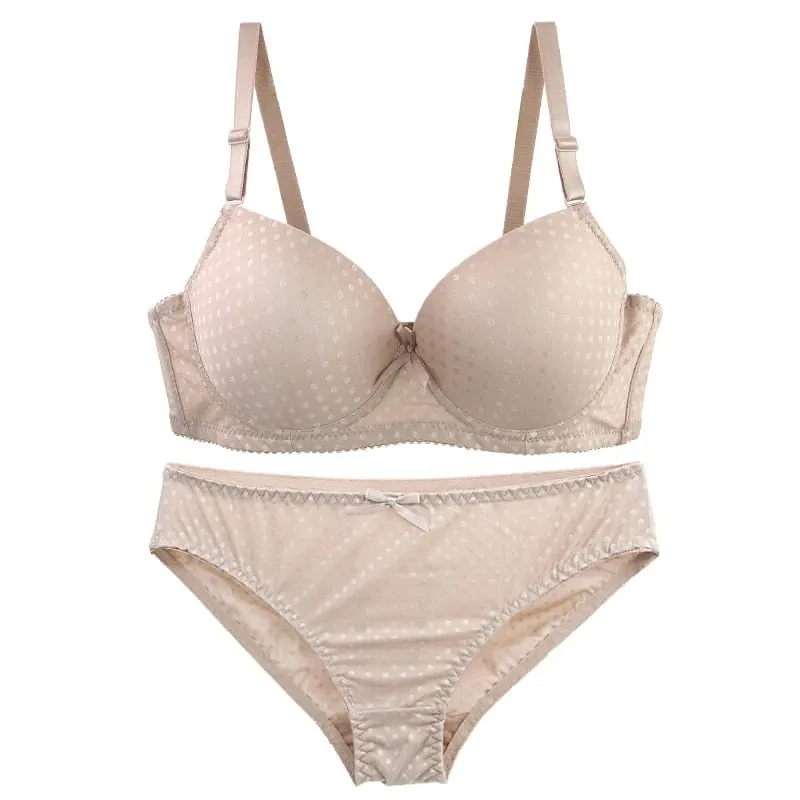 DaiNaFang Women Lace Shaping BCD Cup Bra Set Thin Mold Cup 3 Rows Hook Back Anti Armpit Fat Push Up Lingerie — image 4