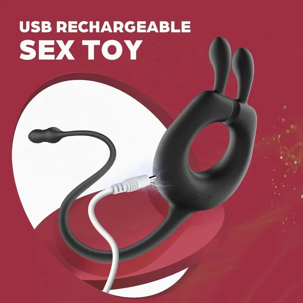 Thrusting Anal Toys Prostate Massager 4 in 1 Male Sex Toy for Men Couples Remote Control Dual-Motor Vibrating Cock Ring Vibrator