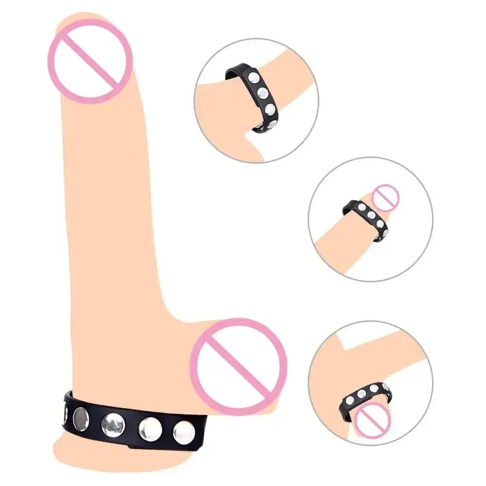 Silicone Penis Ring Adjustable Cock Ring Reusable Delay Ejaculation Stretchy Erotic Acceoosries Adult Products Sex Tool for Men — image 3