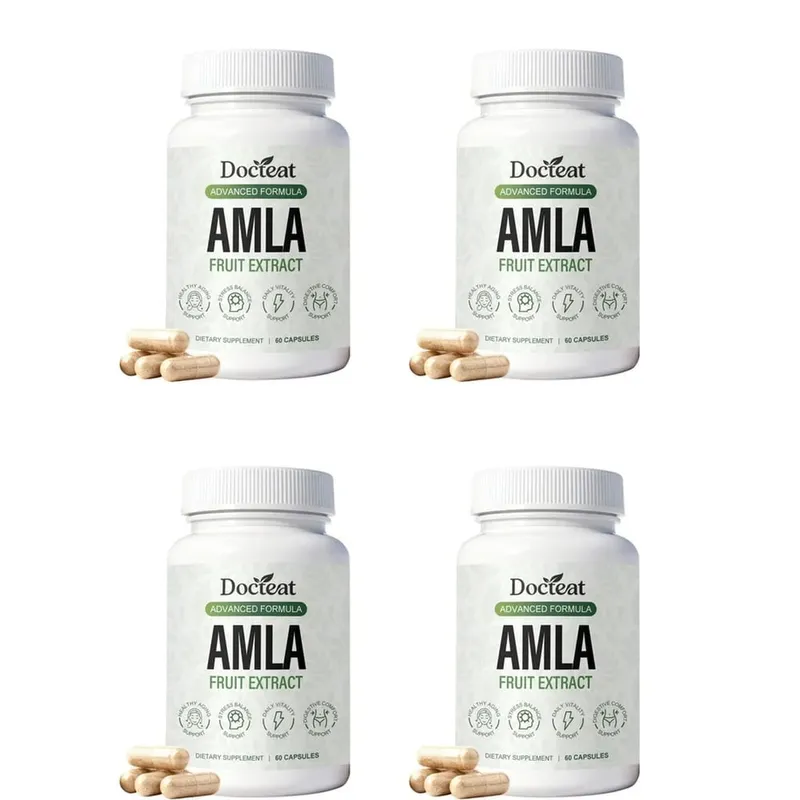 Docteat Amla Fruit Extract Capsules Immune Function Support Support Skin Health Support na may Vitamin C B3 CoQ10 PQQ 60 Capsules — image 10