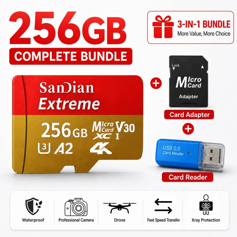 High-Speed 128GB Micro TF Card Class10 256GB Flash Card 512GB Memory Card for Smartphone Tablet — image 14