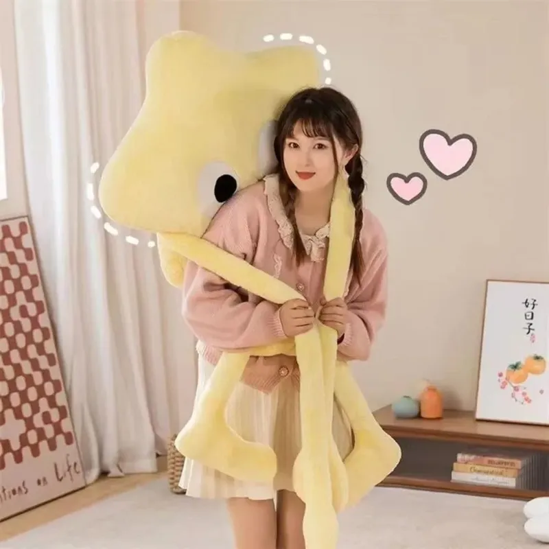 Cute 110cm Star Plush Pillow Plush Soft Stuffed Cushion Throw Pillow Home Decor — image 3