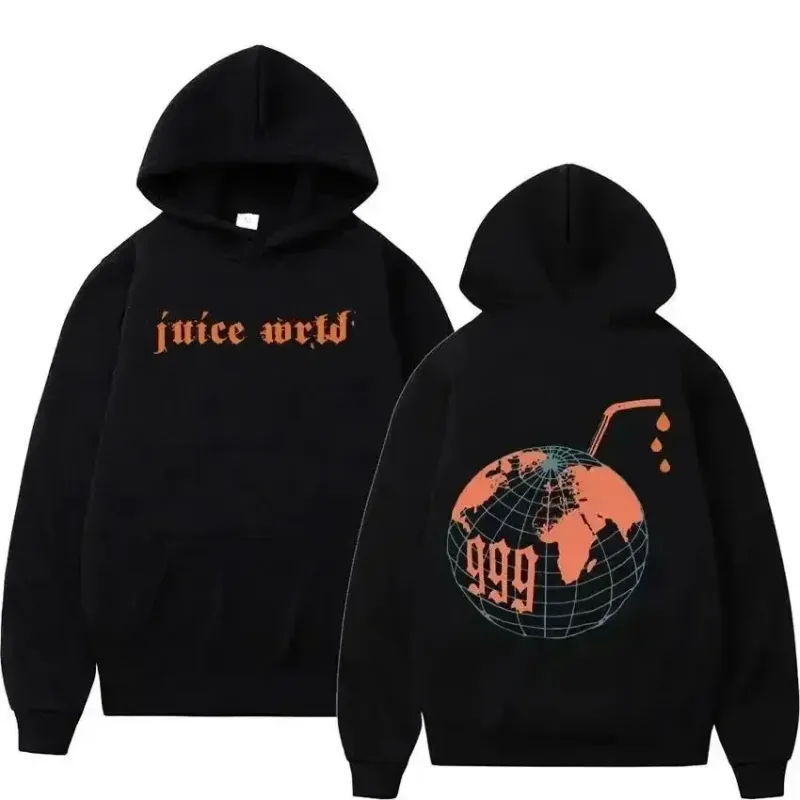Juice WRLD Hoodies Men Women's Hooded Sweatshirts Fashion Hip Hop Casual Pullovers Autumn Boys Girls Black Streetwear Juicewrld — image 4