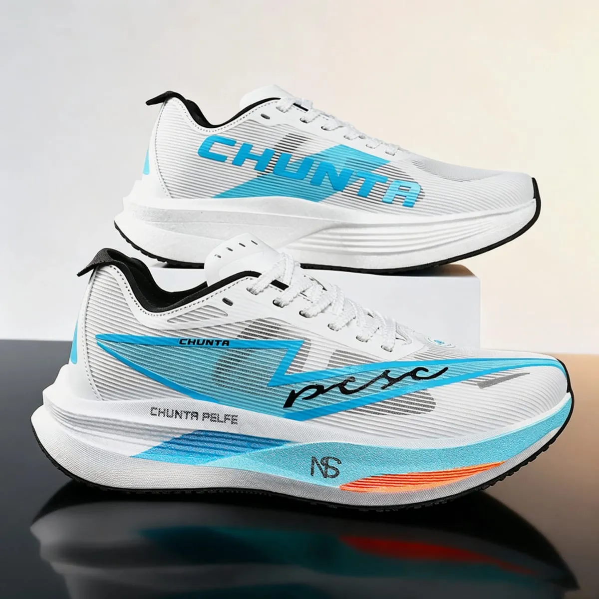 Men's and Women's Running Shoes Anti Slip and Shock-Absorbing Carbon Fiber Board Professional Marathon Chunta Sports Shoes — image 2