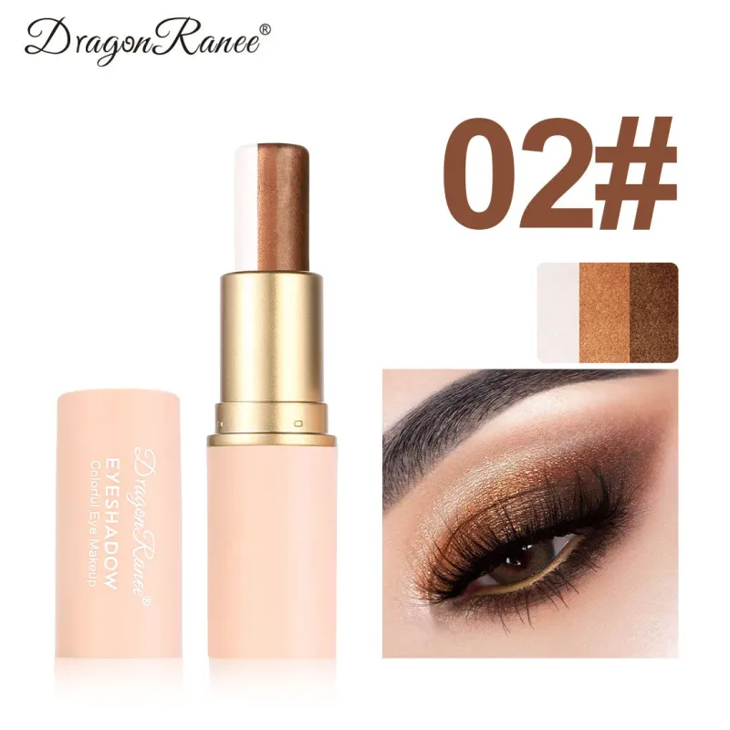 Three-color Eyeshadow Pen Highlighting Stick Waterproof Easy-to-Use Glitter Pearl Eyeshadow Stick Shimmer One-Swipe Eyes Makeup — image 10