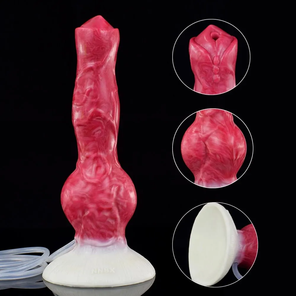 Ejaculation Anal Plug Dog Knot Dildo na may Malakas na Sucker Vaginal Stimulation Squirting Penis Erotic Adult Sex Toys 18+ — image 3