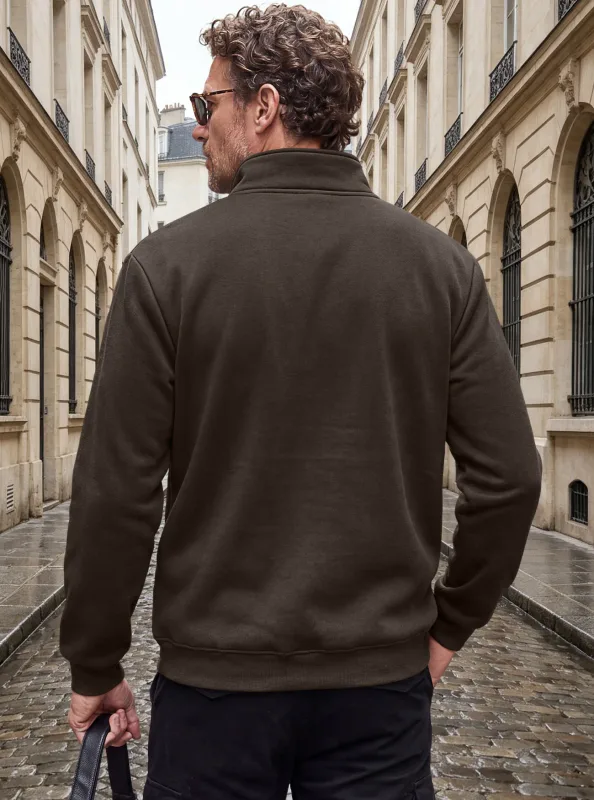 Four Seasons men's full-zip soft-shell jacket with stand-up collar, side pockets, long sleeves and relaxed casual style — image 26