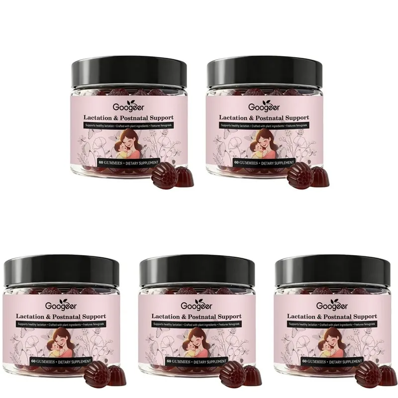 Googeer Lactation Support Gummies with DHA and Choline Fenugreek and Fennel Extract Moringa for Postnatal Nutrition 60 Gummies — image 11