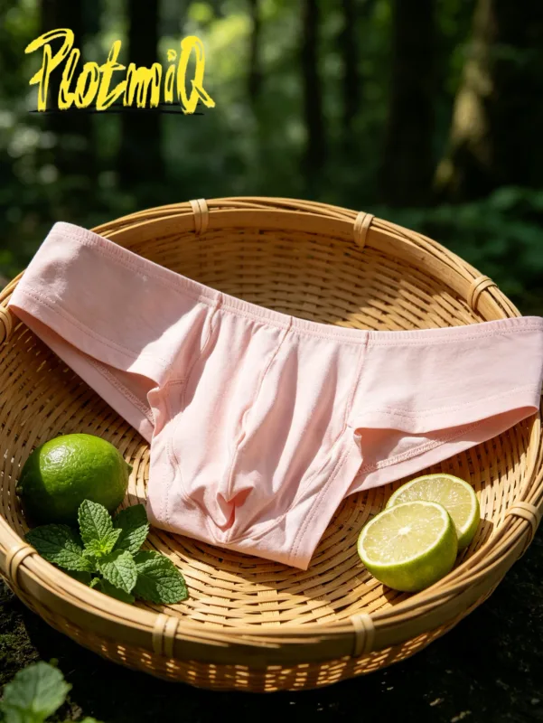 2PCS Low Rise Comfort Men Cotton Briefs Pink Soft Fabric Malapad na Waistband 3D Support Pouch Moisture Friendly Mens Underwear — image 3