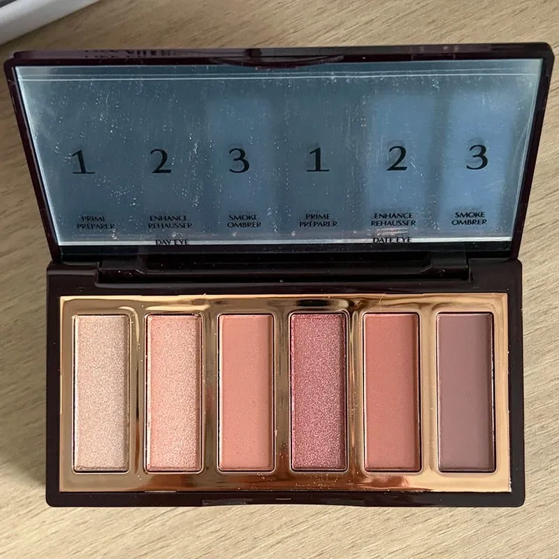 Charlotte Tilbury PILLOW TALK Série Coração Macio Cor Dupla Pó Blush Placa de Cores Código de Cores Quentes Primeiro Amor Sexo em Fogo