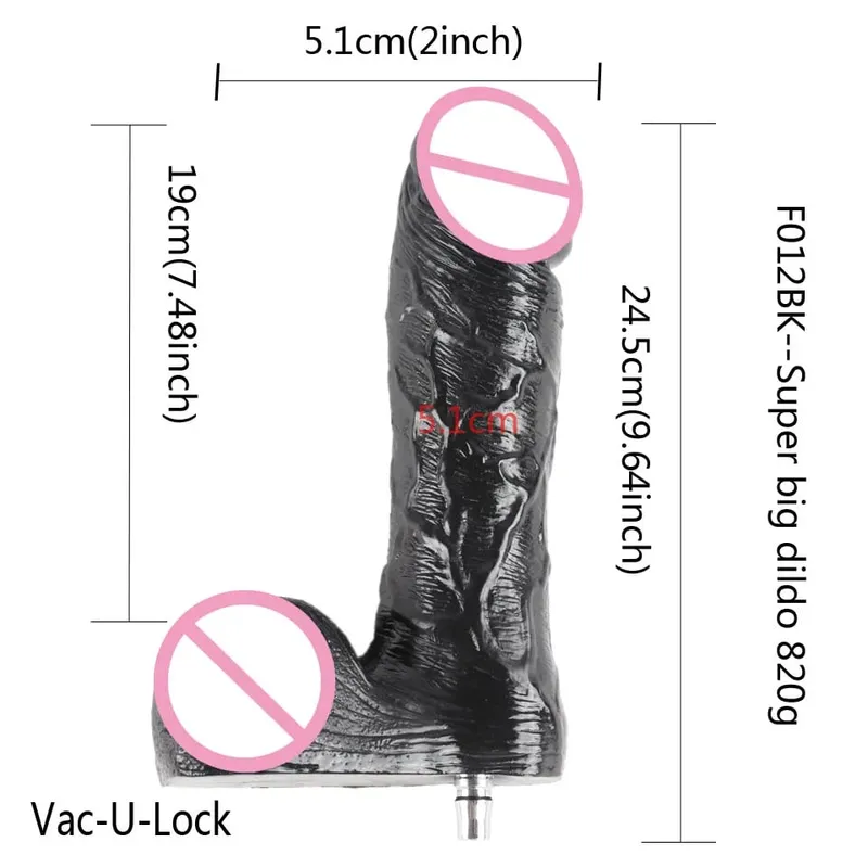 38 Noiseless Premium Sex Machine Attachments VAC-U-Lock Dildo Attraction Cup Female Sex Machine Sex Products