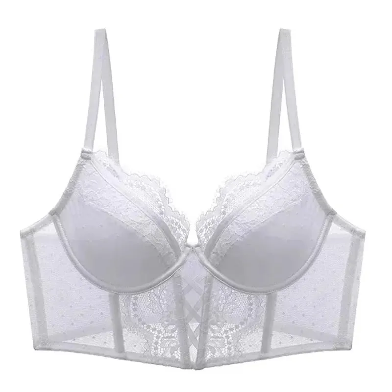 Push Up Lace Lingerie Set for Women Sheer Chemise with Soft Underwire Bra Fishbone Teddy Sexy Bridal Honeymoon Outfit S-XL — image 2