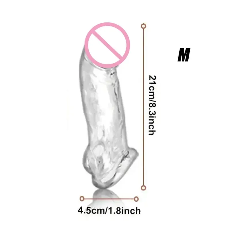 Penis Sleeve Extender Adult Sex Toy Cock Sleeve 3 Sukat Pennis Extender Penis Extension Time Sex Toy Pleasure Tools Mga Mag-asawa — image 8