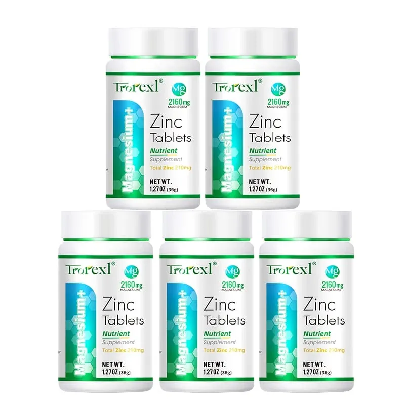 Best Magnesium Zinc Supplement 60 Tablets Increase vitality Immune Health — image 10